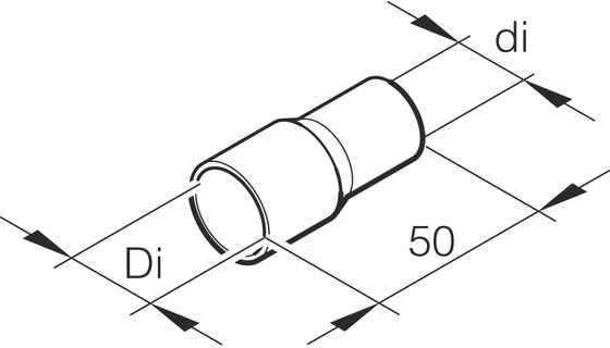 Переходник пластиковый 20 х 18  L 60 мм HYDRONIC