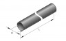 Изоляция для выхлопа  70mm L=1200mm (стеклоткань)